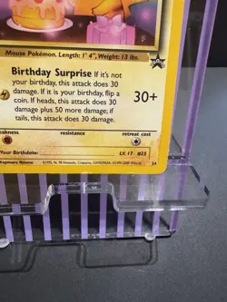 Pokemon TCG Birthday Pikachu 24 World Collection Black Star Promo Pokemon Card! - Image 5