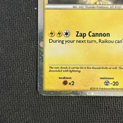 Raikou HGSS19 (2010) Black Star Promo Cosmos Holo Rare Card Pokemon TCG - Image 5