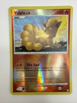 Vulpix 107/123 Mysterious Treasures Reverse Holo Common Pokemon Card - Image 3