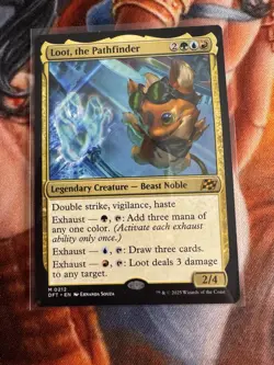 x1 Loot, the Pathfinder DFT Aetherdrift MTG 212 MYTHIC M/NM 1x - Image 1