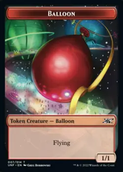 Balloon Token, Unfinity, Lightly Played x 1 MTG - Image 1