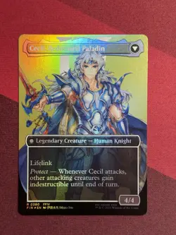 MTG Cecil, Dark Knight (Borderless Foil) Final Fantasy 380 FFIV FF4 - NM / Mint - Image 2