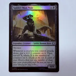 Magic The Gathering Mtg Foil Spider-Man Noir Near Mint Uncommon - Image 1
