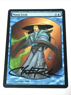 1x Mana Leak (LP)(Signed) - Magic Player Rewards Promo - MTG - Image 3
