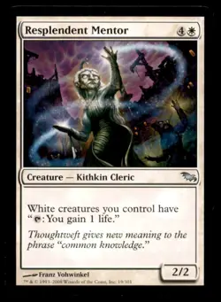 Resplendent Mentor LP Light Play Shadowmoor MTG [9204] - Image 1