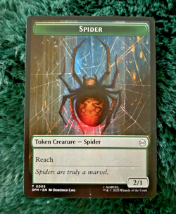 Spider Token Creature Illusion Villain Spider-Man 0003 0002 Magic The Gathering - Image 1