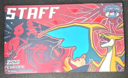 Pokemon Playmat EUIC 2026 STAFF M Charizard Y Mega Europe Mat Desk London New - Image 1