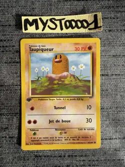 Carte Pokemon Taupiqueur 47/102 Edition 1 Set De Base Wizards Francais OCCASION - Image 1