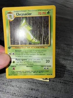 Carte Pokemon Chrysacier 54/102 Edition 1 Set De Base Wizards Francais OCCASION - Image 3