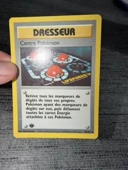 Carte Pokemon Centre Pokemon 85/102 Edition 1 Set De Base Wizards Francais OCCAS - Image 3