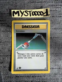Carte Pokemon Entretien 83/102 Edition 1 Set De Base Wizards Francais OCCASION - Image 1