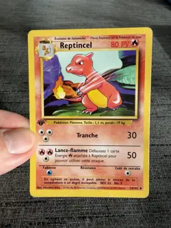 Carte Pokemon Reptincel 24/102 Edition 1 Set De Base Wizards Francais OCCASION - Image 5