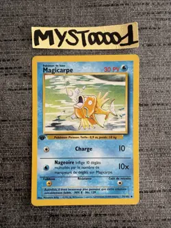 Carte Pokemon Magicarpe 35/102 Edition 1 Set De Base Wizards Francais OCCASION - Image 1