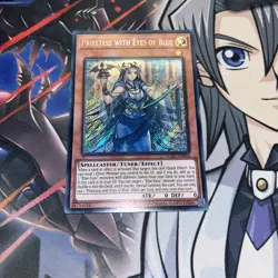 Priestess with Eyes of Blue LCKC-EN016 | Secret Rare | Yugioh - Image 1