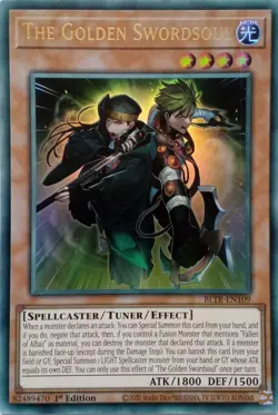 YU-GI-OH CARD BLTR-EN109 THE GOLDEN SWORDSOUL ULTRA RARE MINT - Image 1