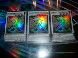 3x Ancient Fairy Dragon 1st Edition Super Rare RA01-EN030 Yu-Gi-Oh! - Image 1