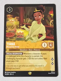 Disney Lorcana- Tiana - Restaurant Owner 16/204 Azurite Sea Non-Foil - Image 1
