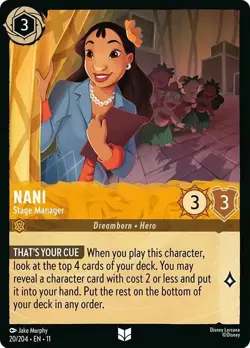 Nani - Stage Manager 20/204 Winterspell Non-Foil Disney Lorcana - Image 1