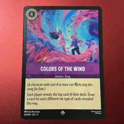 Disney Lorcana Winterspell (11) #64/204 Colors of the Wind Regular NM - Image 1