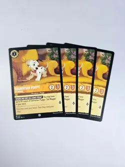 Dalmatian Puppy Tail Wagger 4C Playset 4 cards - Into the Inklands Lorcana - Image 1