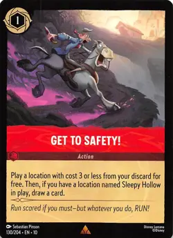 Get to Safety! 130/204 Whispers in the Well Disney Lorcana - Image 1