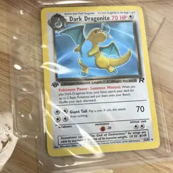 Pokemon Card - 1st Edition Dark Dragonite Non Holo Rare Team Rocket - Image 5
