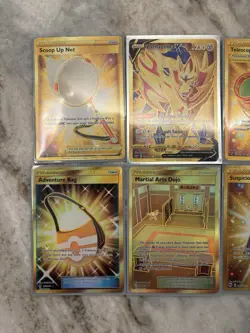 Pokemon Gold Card Lot Of 7 Zamazenta V 212/202 And Other Gold Cards - Image 2