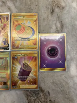 Pokemon Gold Card Lot Of 7 Zamazenta V 212/202 And Other Gold Cards - Image 3