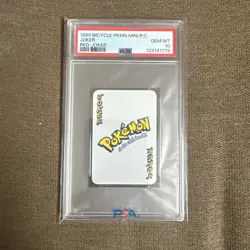 1999 BICYCLE POKEMON MINI PLAYING CARDS RED DECK JOKER RED-JOKER PSA10 POP 1 - Image 1