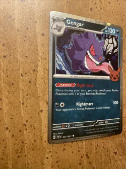 Gengar 057/091 Cosmos Holo Trick Or Trade Booster Halloween Pokemon Card Stamped - Image 3