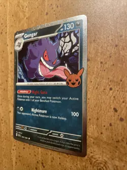 Gengar 057/091 Cosmos Holo Trick Or Trade Booster Halloween Pokemon Card Stamped - Image 4