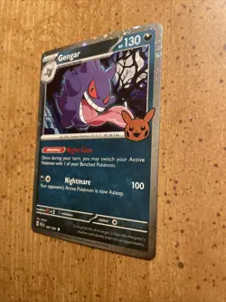 Gengar 057/091 Cosmos Holo Trick Or Trade Booster Halloween Pokemon Card Stamped - Image 5