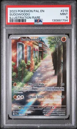 Pokemon TCG Sudowoodo Scarlet Violet Paldea Evolved Card 219/193 PSA 9 - Image 1