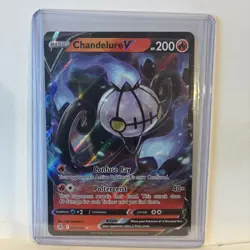 Chandelure V 039/264 Fusion Strike Ultra Rare Holo Pokemon TCG Card NM - Image 1
