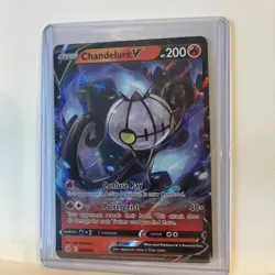 Chandelure V 039/264 Fusion Strike Ultra Rare Holo Pokemon TCG Card NM - Image 2