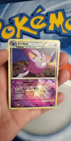 Crobat League Stamped Promo Card 2010 14/95 very clean Crosshatch holographic - Image 1