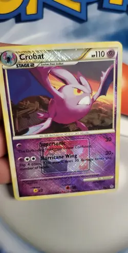 Crobat League Stamped Promo Card 2010 14/95 very clean Crosshatch holographic - Image 4