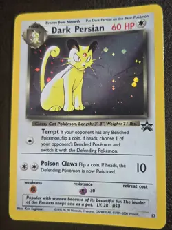 Dark Persian 17/53 Wotc Promo Holo Pokemon Card Vintage - Image 1