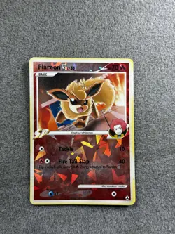 Pokemon Flareon E4 SP Basic Cracked Ice Holo Rising Rivals 2009 Card 60/111 - Image 1