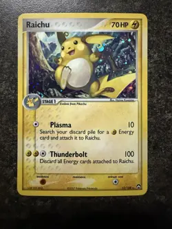 Pokemon Card - Raichu Power Keepers 12/108 Holo Rare NM - Image 1