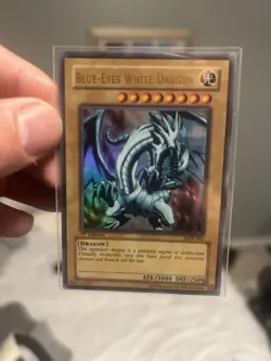 Blue Eyes White Dragon LOB-001 1st Edition Asian-English Yu-Gi-Oh Card - Image 2