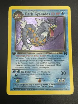 DARK GYARADOS Pokemon Card - WOTC - 1st Edition - Team Rocket - 8/82 HOLO NM (B) - Image 4