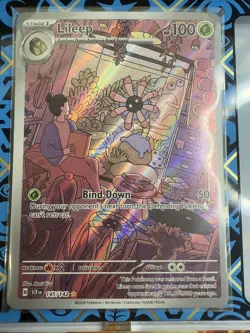 Lileep - 145/142 Stellar Crown Illustration Rare Full Art Pokemon Card NM - Image 1