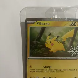 Pikachu 025/165 S&V 151 Reverse Holo Snow Flake Stamped SEALED Pokemon Card - Image 2
