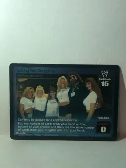 WWE RAW DEAL (2005) "LIVING THE GOOD LIFE" Ultra Rare CCG Wrestling Foil Card - Image 1