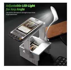 OSTENBIG Trading Card Scanner Stand LED Light Magnetic Slot Magic: The Gathering - Image 2