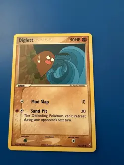 Pokemon Diglett Regular Card 50/100 EX Crystal Guardians English Basic Fighting - Image 1