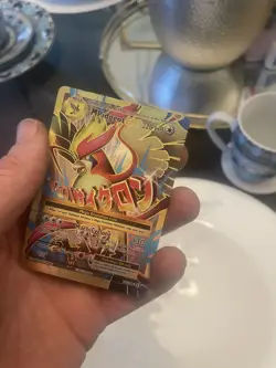 Mega M Pidgeot EX 105/108 Evolutions Secret Rare Full Art Gold Pokemon Card - Image 2
