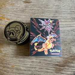 Pokemon Charizard Dark Tera S&V Starters Mini Portfolio Card Binder And 20 Coins - Image 1
