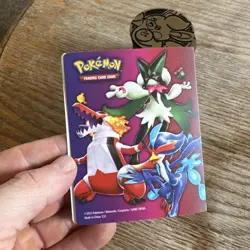 Pokemon Charizard Dark Tera S&V Starters Mini Portfolio Card Binder And 20 Coins - Image 3